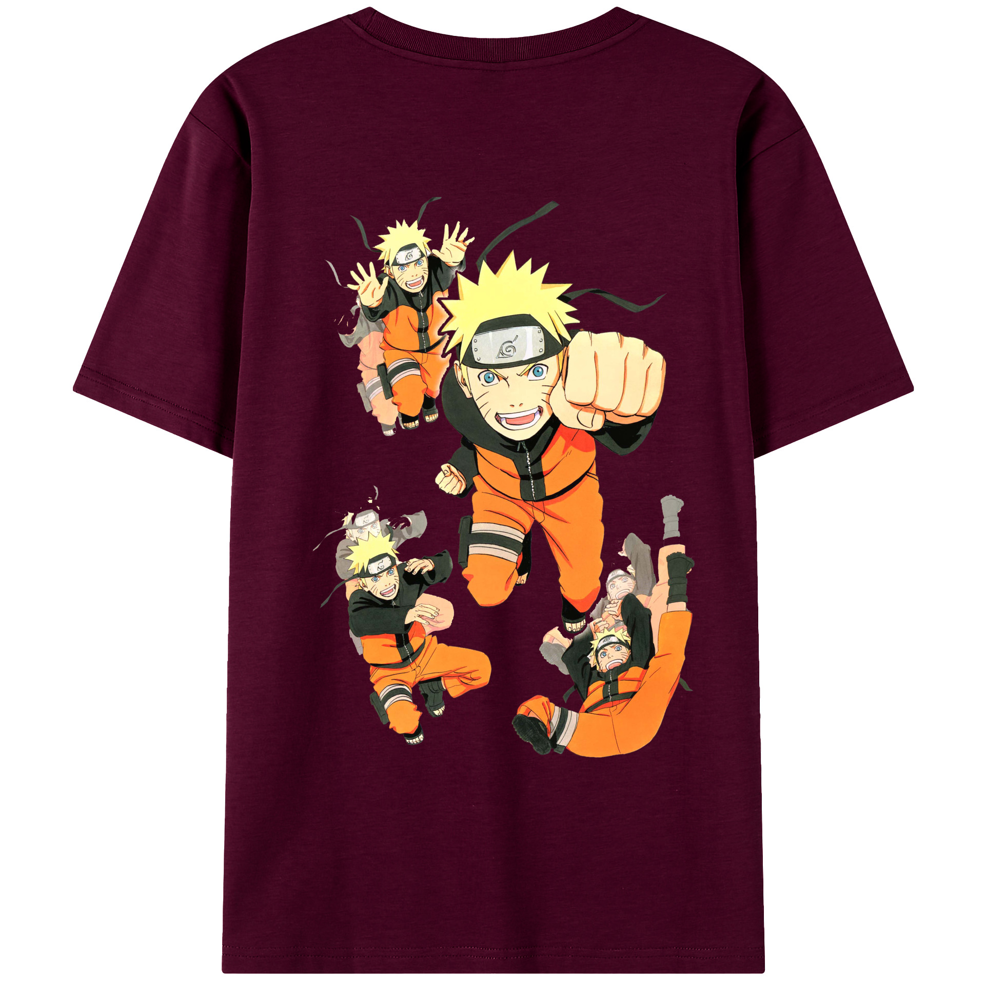 （画像用） NARUTO -ナルト- うずまき ナルト Uzumaki Naruto レディース半袖Tシャツ(バックプリント)